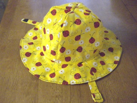 sun hat pattern. Lady Bug Sun Hat